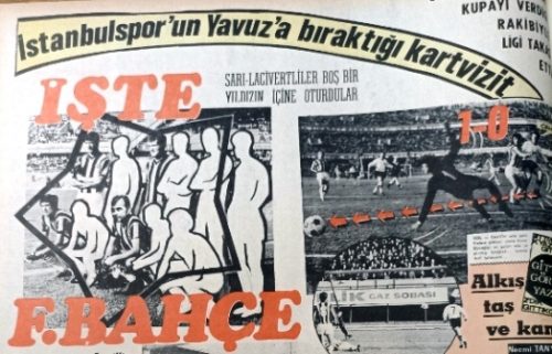 13.02.1971 İstanbulspor 1-0 Fenerbahçe