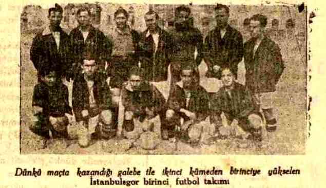 1929 SENESİ İSTANBULSPOR ŞAMPİYON KADROSU