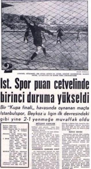 21.03.1957 Beykoz 1-2 İstanbulspor