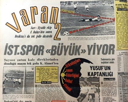 20.02.1971 İstanbulspor 1-0 Beşiktaş