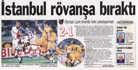 26.07.1997 İstanbulspor 2-1 Olympique Lyon