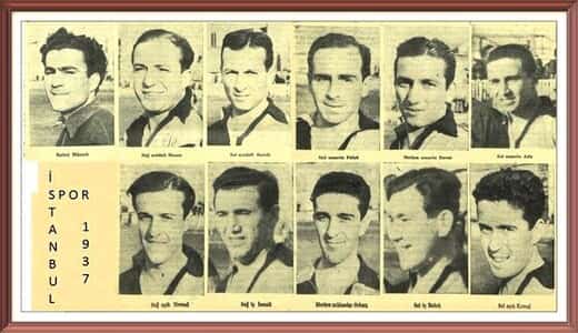 1936-1937 SEZONU İSTANBULSPOR KADROSU